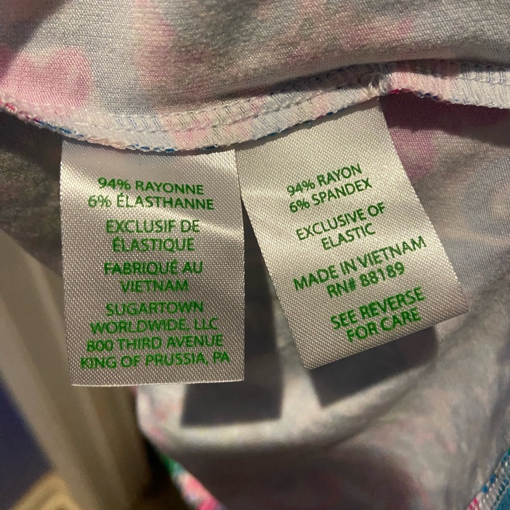 Lilly Pulitzer Kailua Smocked Dress XL -NWT in Mandevilla Baby Paradise Petals - Picture 4 of 6
